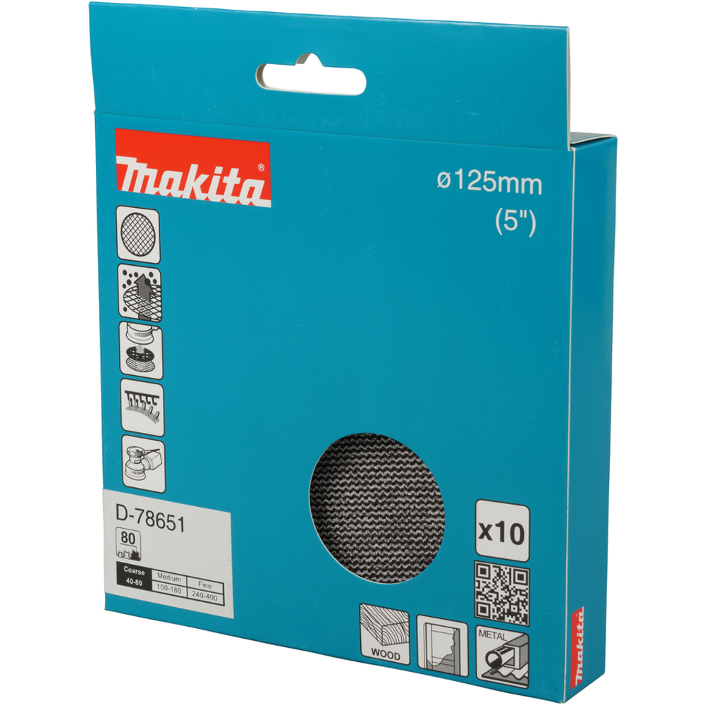 ABRASIVF EN MAILLE DIAM 125 A80 X10 - MAKITA - D-78651