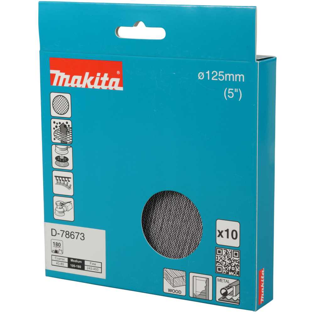 ABRASIVF EN MAILLE DIAM 125 A180 X10 - MAKITA - D-78673