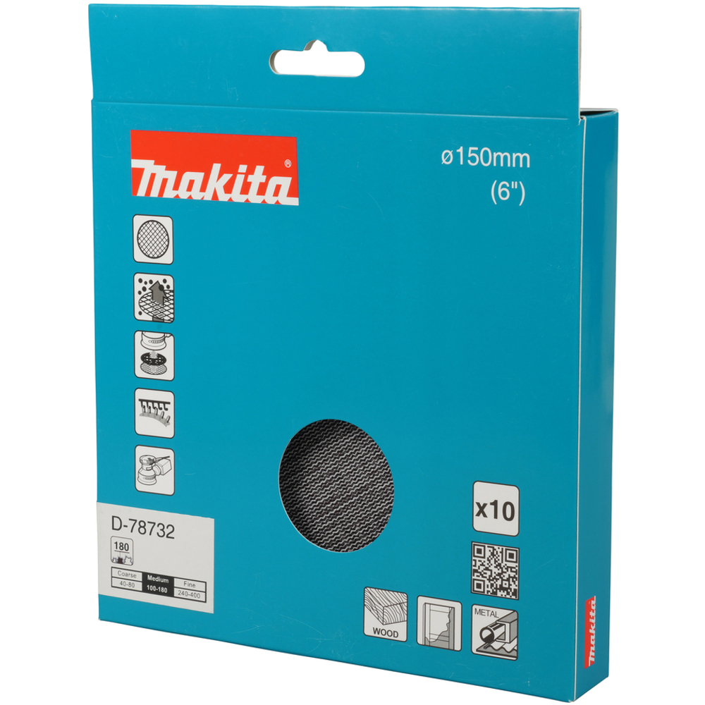 ABRASIVF EN MAILLE DIAM 150 A180 X10 - MAKITA - D-78732