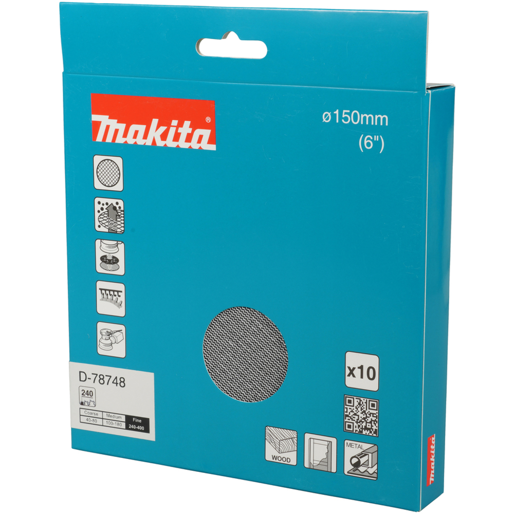 ABRASIVF EN MAILLE DIAM 150 A240 X10 - MAKITA - D-78748