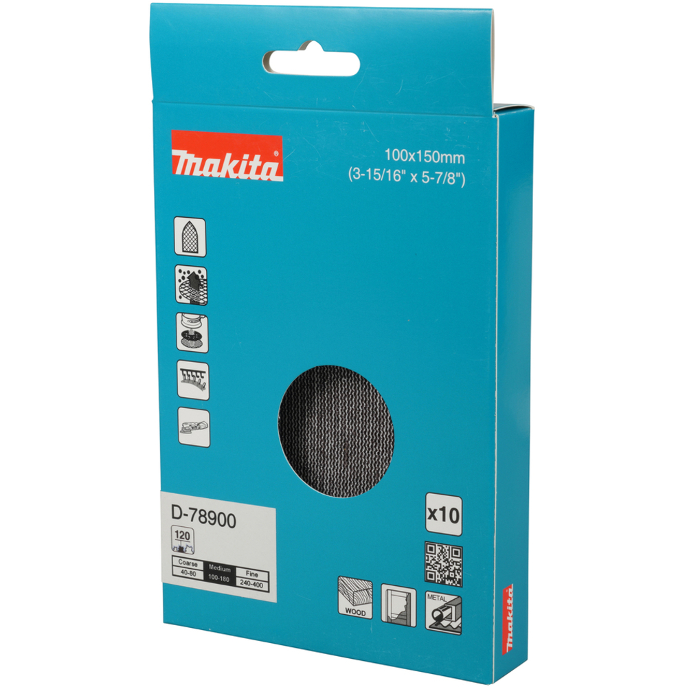 ABRASIVF EN MAILLE 100X150 A120 X10 - MAKITA - D-78900