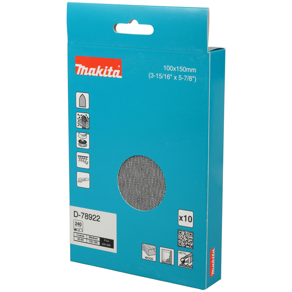 ABRASIVF EN MAILLE 100X150 A240 X10 - MAKITA - D-78922