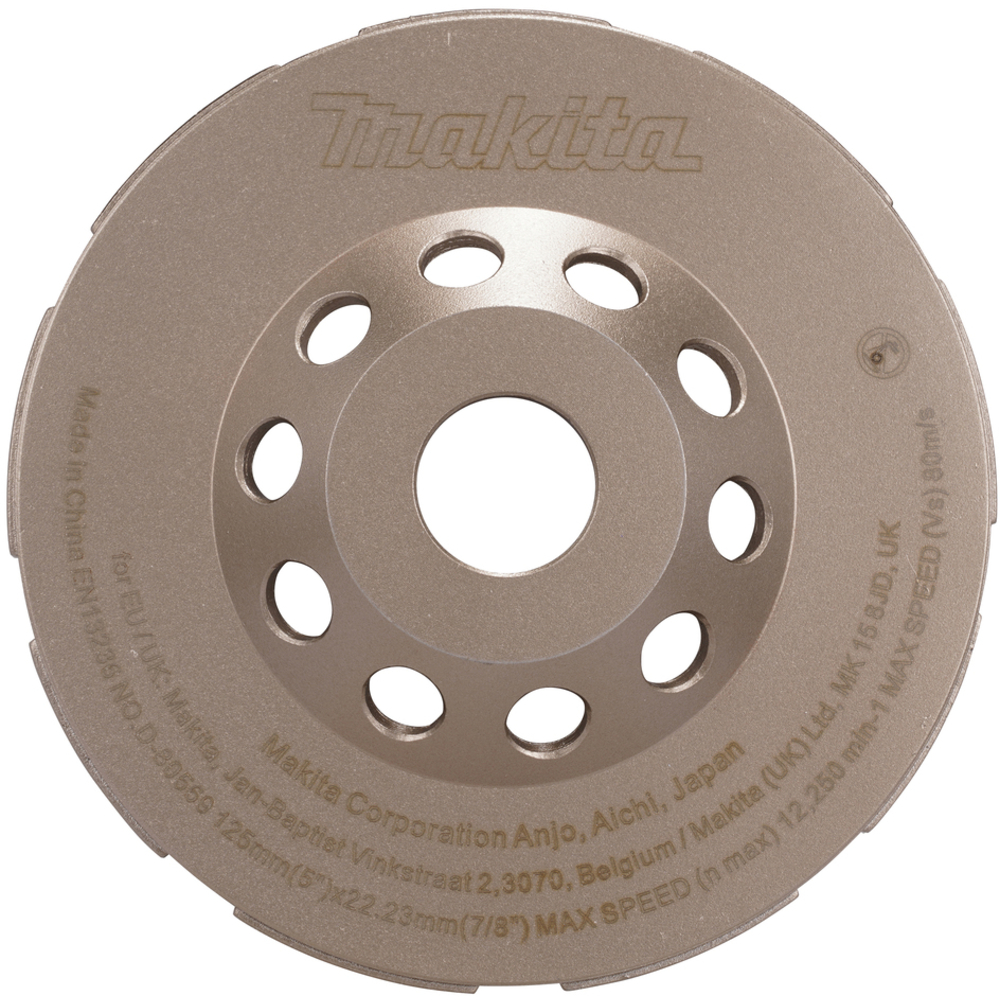 Plateau de ponçage diamant D125mm - travaux rapide - économique - MAKITA - D-80569