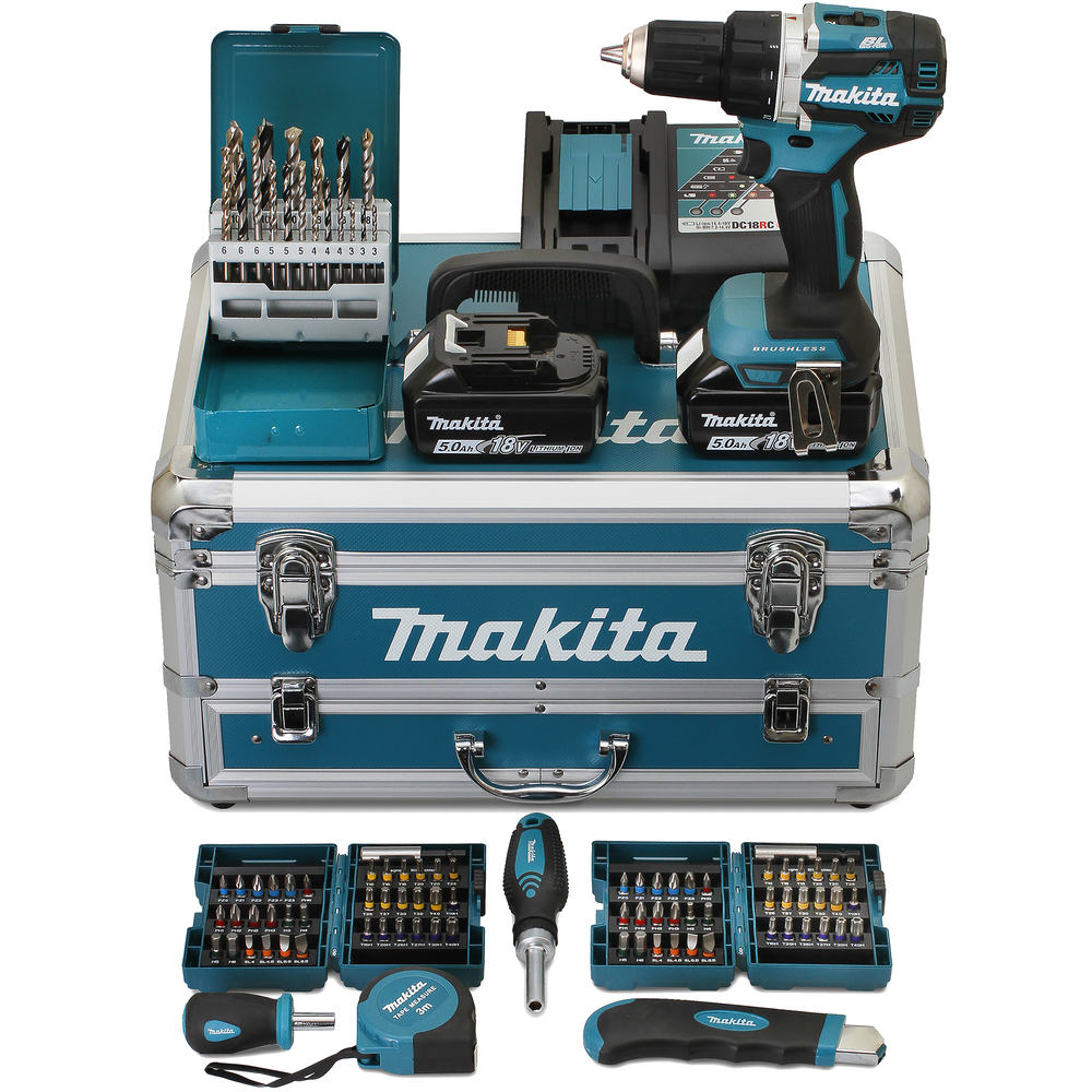 Perceuse visseuse 18 V Li-Ion 5 Ah D13 mm - MAKITA - DDF484RTX6
