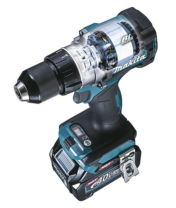Perceuse visseuse MAKITA 40 V max Li-Ion XGT Ø 13 mm (Produit seul) - DF001GZ01
