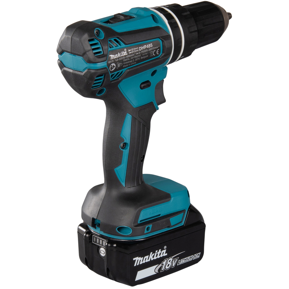 Perceuse visseuse à percussion 18 V Li-Ion 5 Ah D13 mm - MAKITA - DHP485RTJ