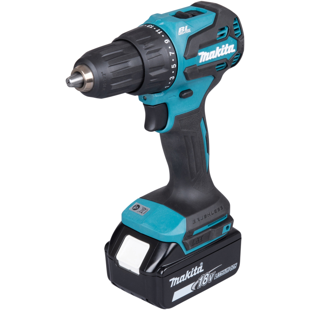Perceuse visseuse percussion 18 V Li-Ion 3Ah D13 mm - MAKITA - DHP490SFJ