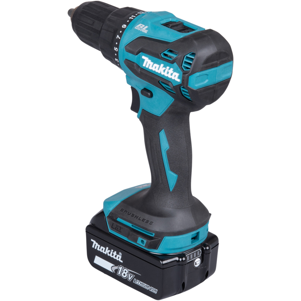 Perceuse visseuse percussion 18 V Li-Ion 3Ah D13 mm - MAKITA - DHP490SFJ