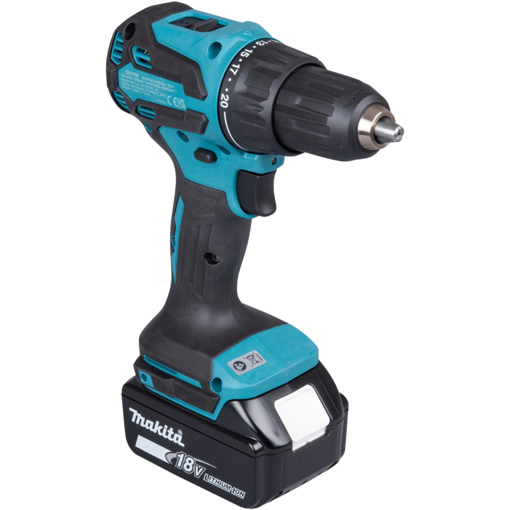 Perceuse visseuse percussion 18 V Li-Ion 3Ah D13 mm - MAKITA - DHP490SFJ