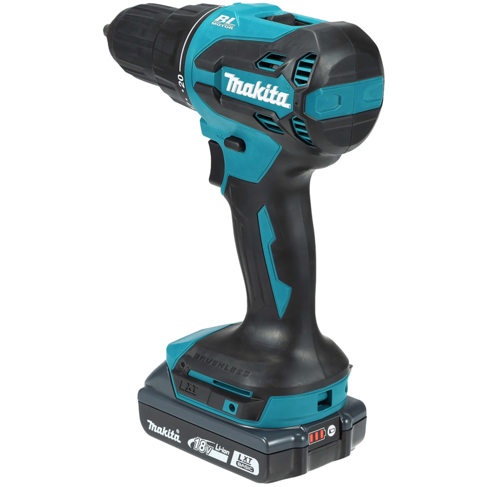 Perceuse visseuse percussion LXT 18 V Li-Ion 2Ah D13 mm - MAKITA - DHP490WVE