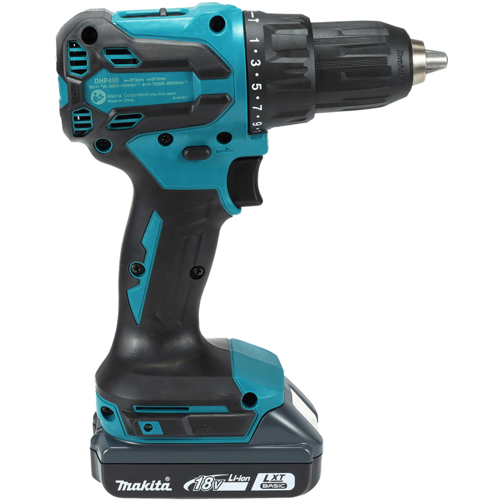 Perceuse visseuse percussion LXT 18 V Li-Ion 2Ah D13 mm - MAKITA - DHP490WVE
