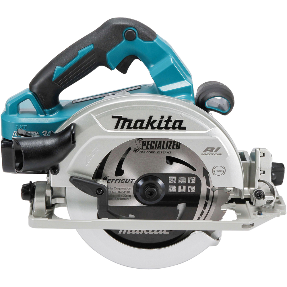 Scie circulaire 36 V => 2 x 18 V Li-Ion BL1850B Diam. 190 mm - MAKITA - DHS783T2JU