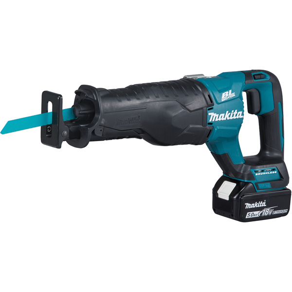 Scie récipro MAKITA 18 V Li-Ion 5 Ah + 2 Batteries BL1850N + Chargeur + Coffret MAK PAC- DJR187RTE