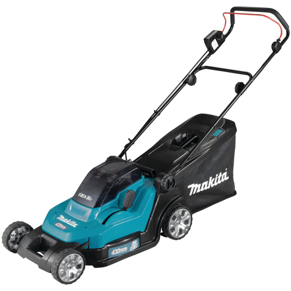 Tondeuse 36 V => 2 x 18 V Li-Ion 500 m² de tonte - MAKITA - DLM432PT2
