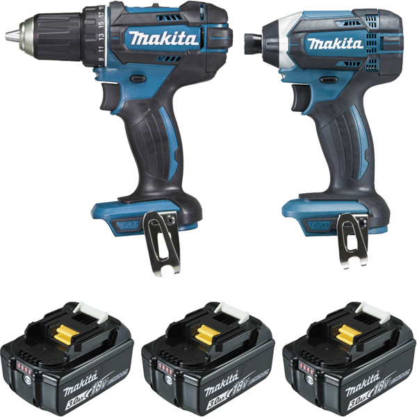 Pack Outillage perceuse visseuse DDF482 18 V et visseuse à chocs DTD152 18 V - 3 Ah - MAKITA - DLX2127J1