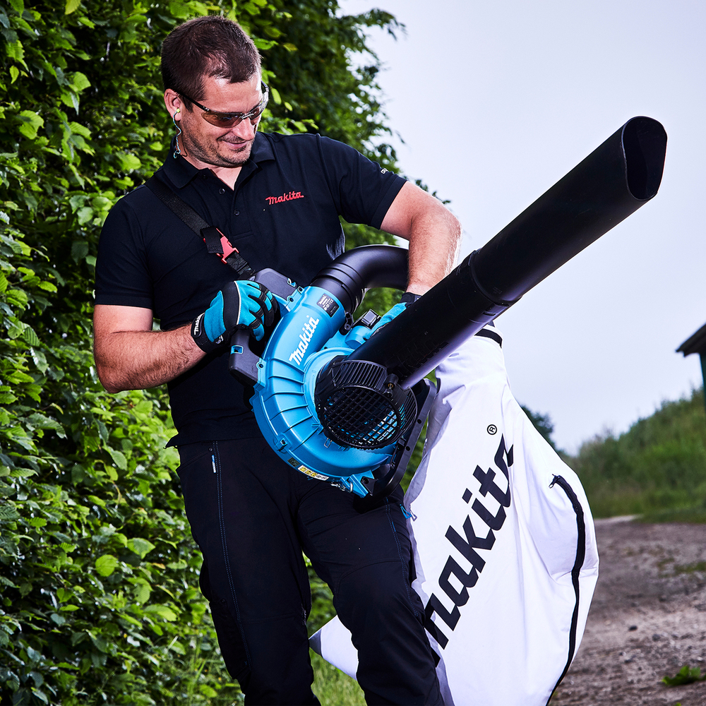 Souffleur aspirateur MAKITA 13,4 m³/min avec batteries DUB363RF2V