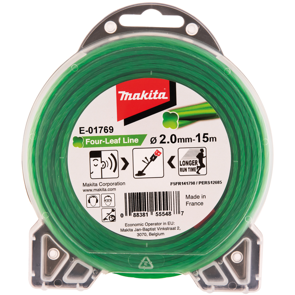 Fil nylon hélicoïdal pour débroussailleuse à batterie 15 m - MAKITA - E-01769