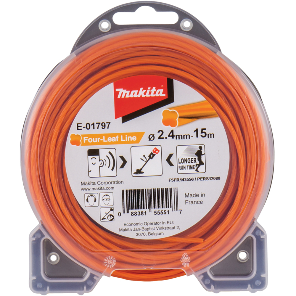 FIL NYLON TREFLE TORSADE 2.4-15M - MAKITA - E-01797