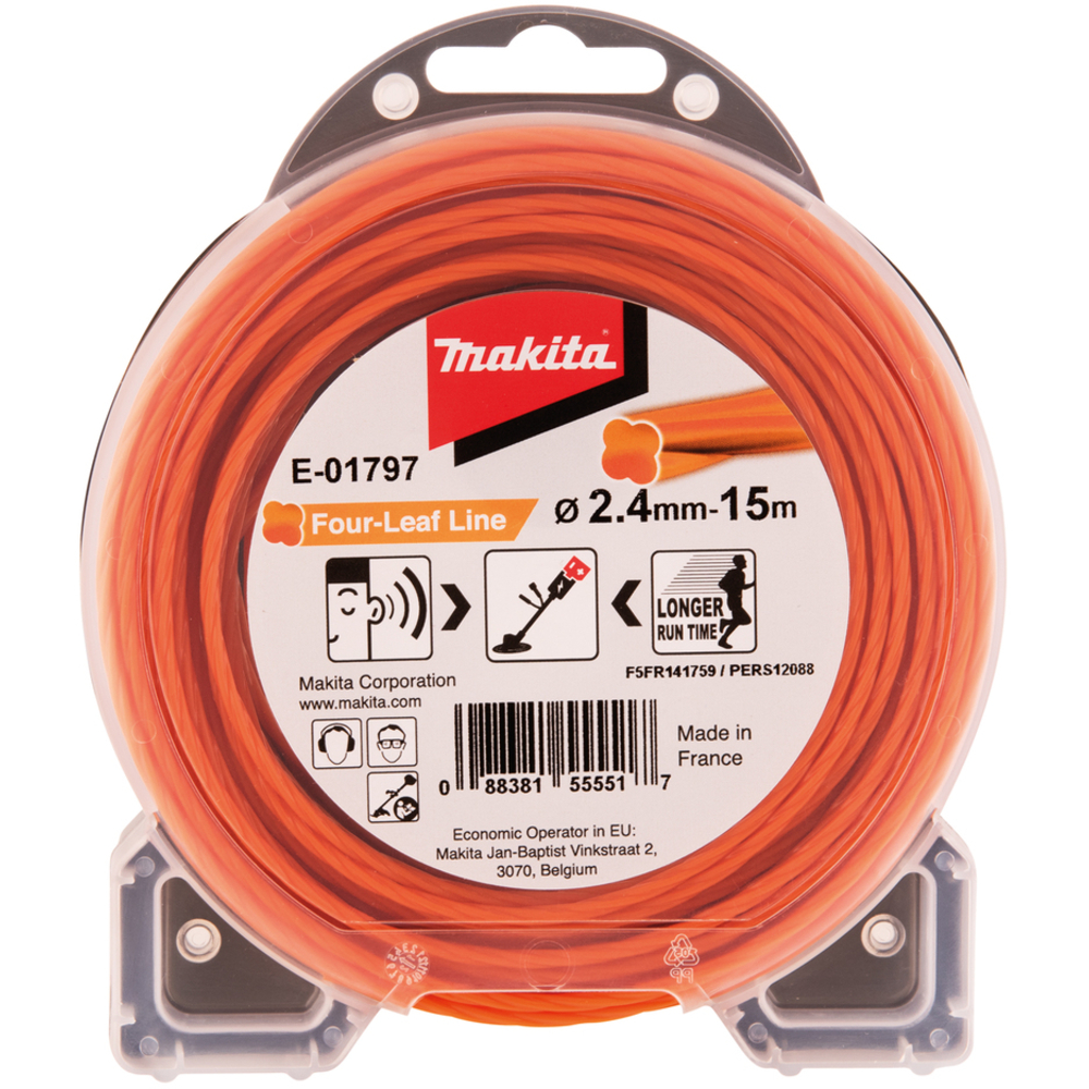 FIL NYLON TREFLE TORSADE 2.4-15M - MAKITA - E-01797