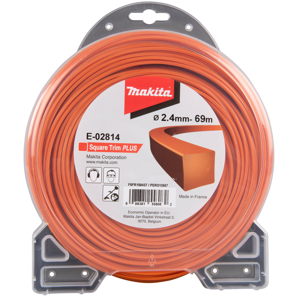 FIL CARRE SQUARE TRIM+ 2,4mm 69m - MAKITA - E-02814