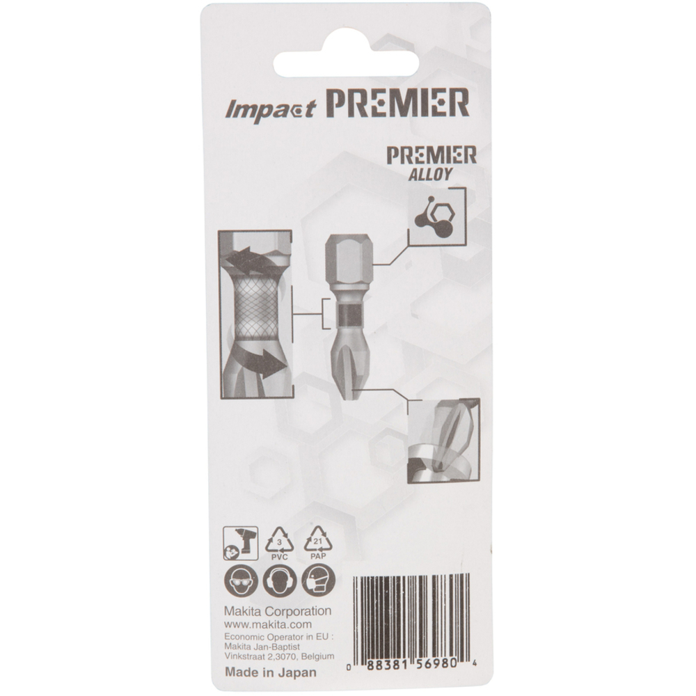 EMBOUT PHILLIPS 2-25MM 2PCS IMPACT PREMIER - MAKITA - E-03137