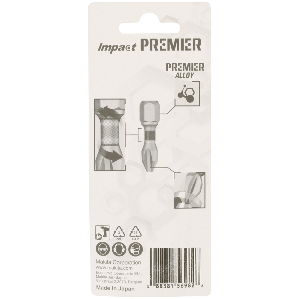 EMBOUT PHILLIPS 3-25MM 2PCS IMPACT PREMIER - MAKITA - E-03159