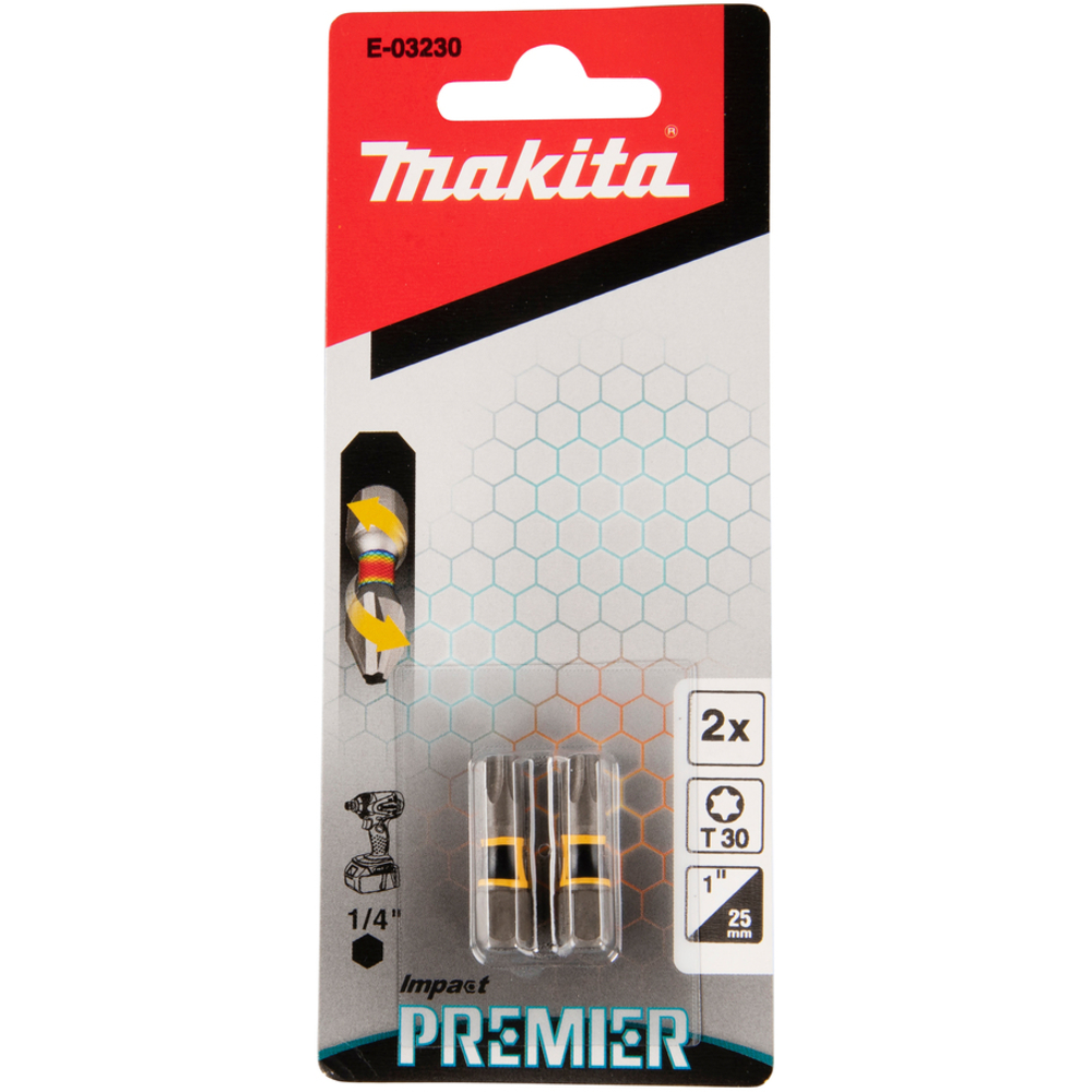 EMBOUT TORX30-25MM 2PCS IMPACT PREMIER - MAKITA - E-03230