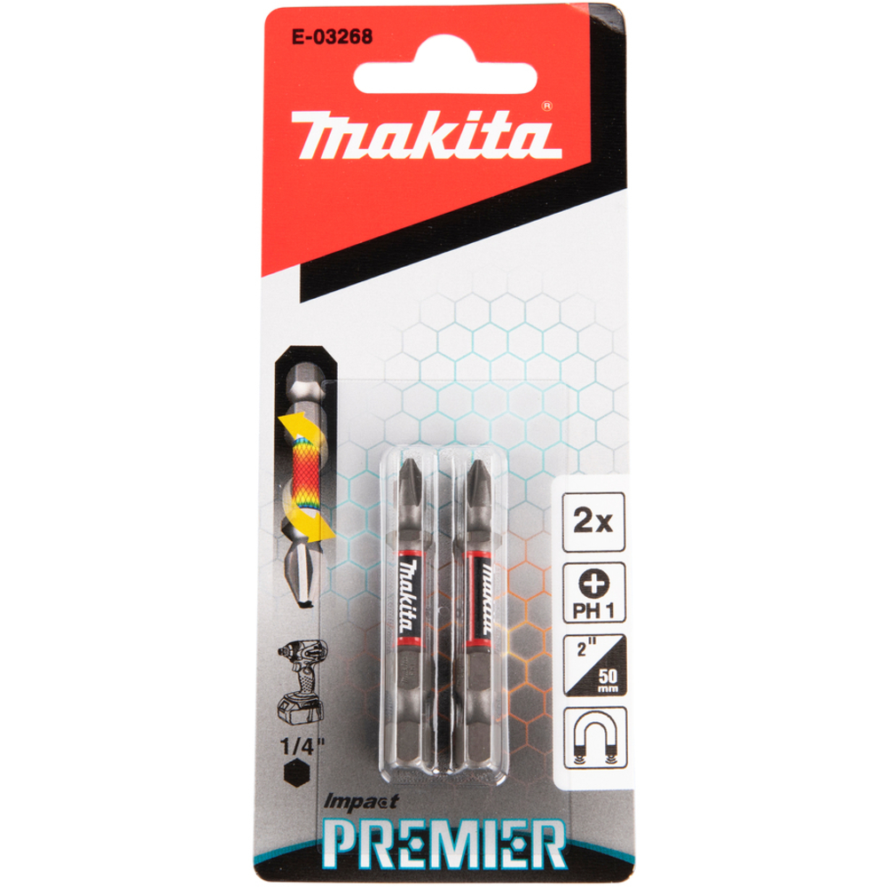 EMBOUT PH1-50 2PCS IMPACT PREMIER - MAKITA - E-03268