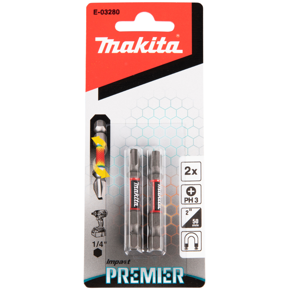 EMBOUT PH3-50 2PCS IMPACT PREMIER - MAKITA - E-03280