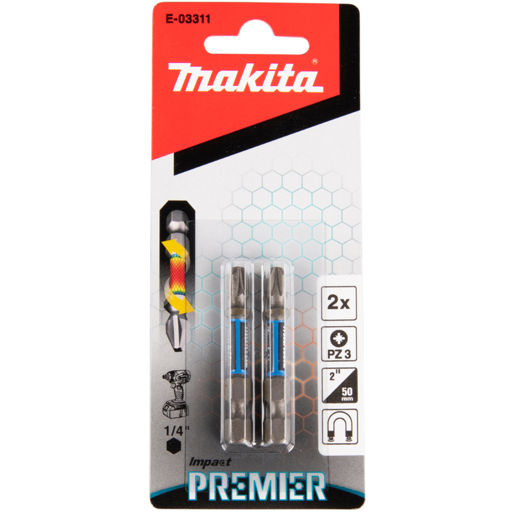 EMBOUT PZ3-50 2PCS IMPACT PREMIER - MAKITA - E-03311