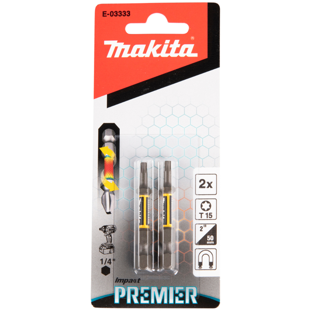 EMBOUT T15-50 2PCS IMPACT PREMIER - MAKITA - E-03333