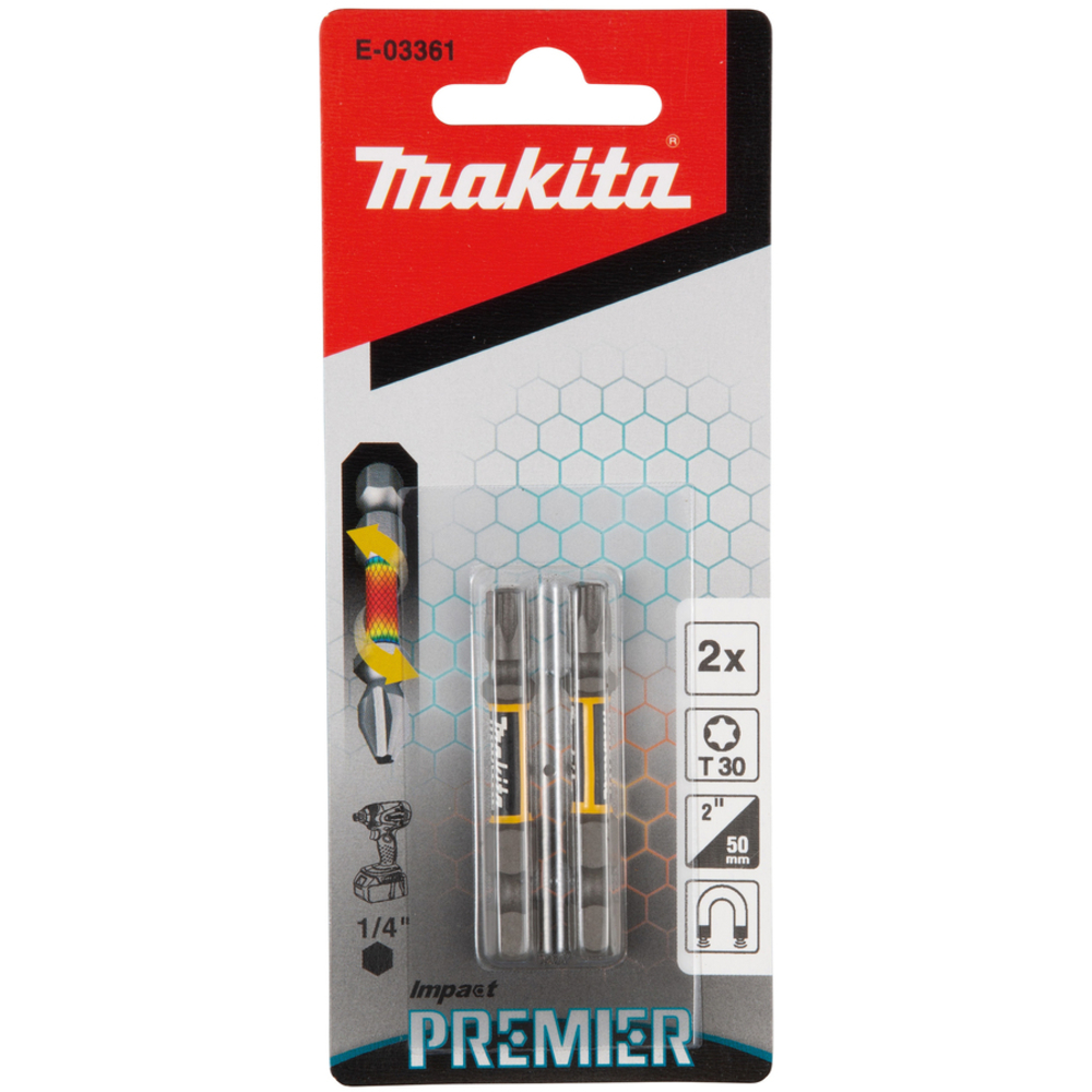 EMBOUT T30-50 2PCS IMPACT PREMIER - MAKITA - E-03361