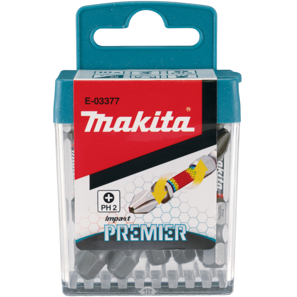 EMBOUT PH2-50 10PCS IMPACT PREMIER - MAKITA - E-03377