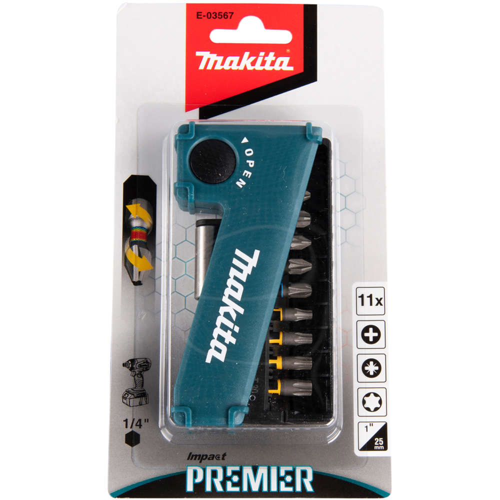 COFFRET EMBOUTS 11 PCS IMPACT PREMIER - MAKITA - E-03567