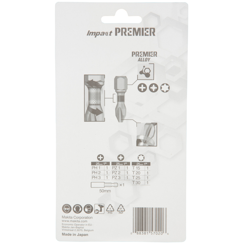 COFFRET EMBOUTS 11 PCS IMPACT PREMIER - MAKITA - E-03567
