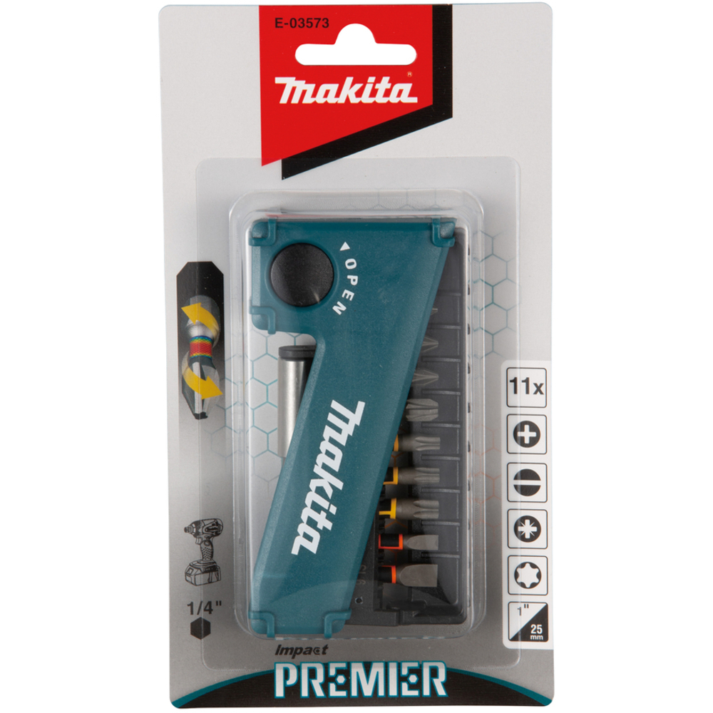 Jeu d'embouts de vissage IMPACT PREMIER 11 pièces - MAKITA - E-03573