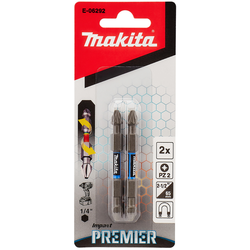 EMBOUT DOUBLE PZ2-65 2PCS IMPACT PREMIER - MAKITA - E-06292