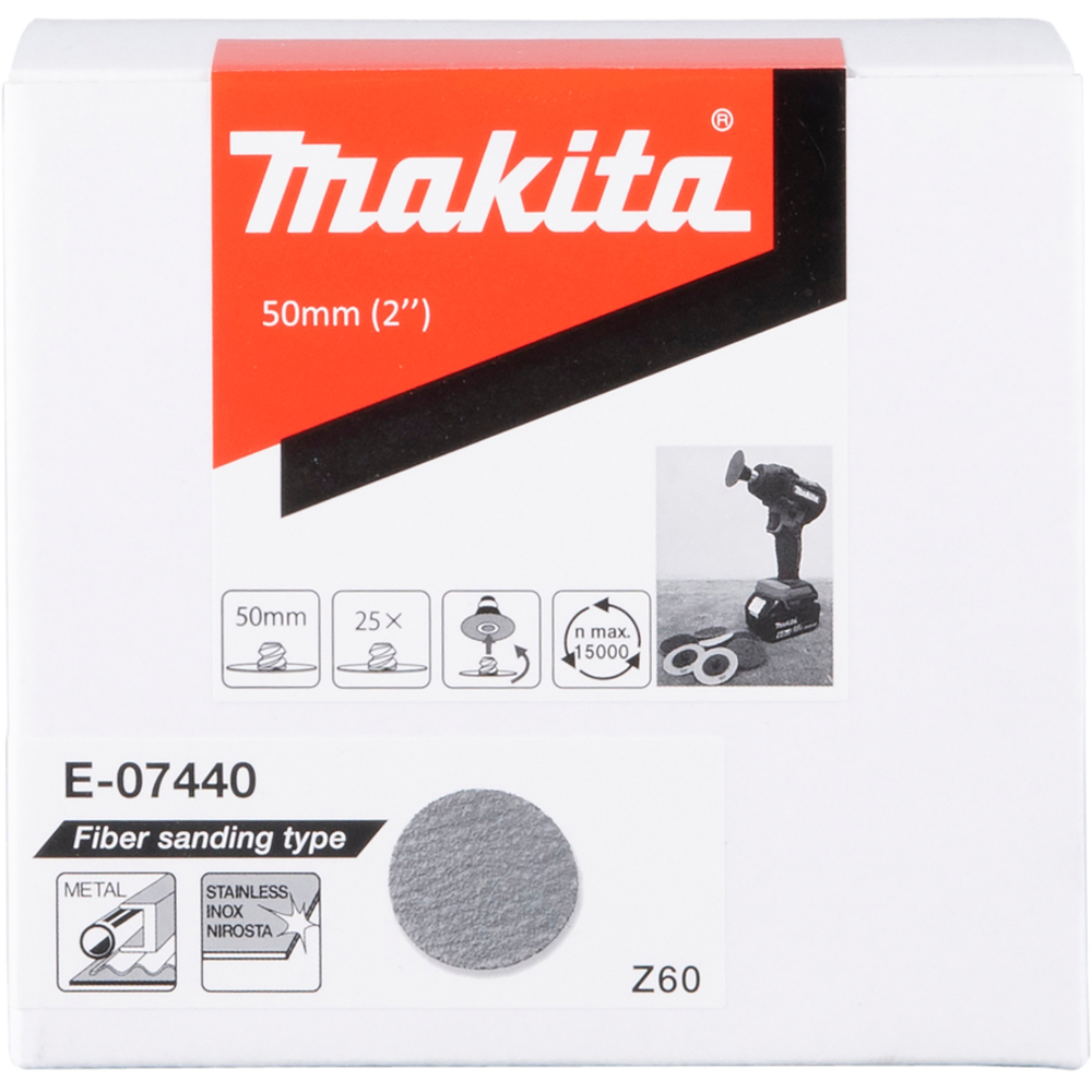 DISQUE FIBRE 50MM GR60 ZIRCONIUM - MAKITA - E-07440