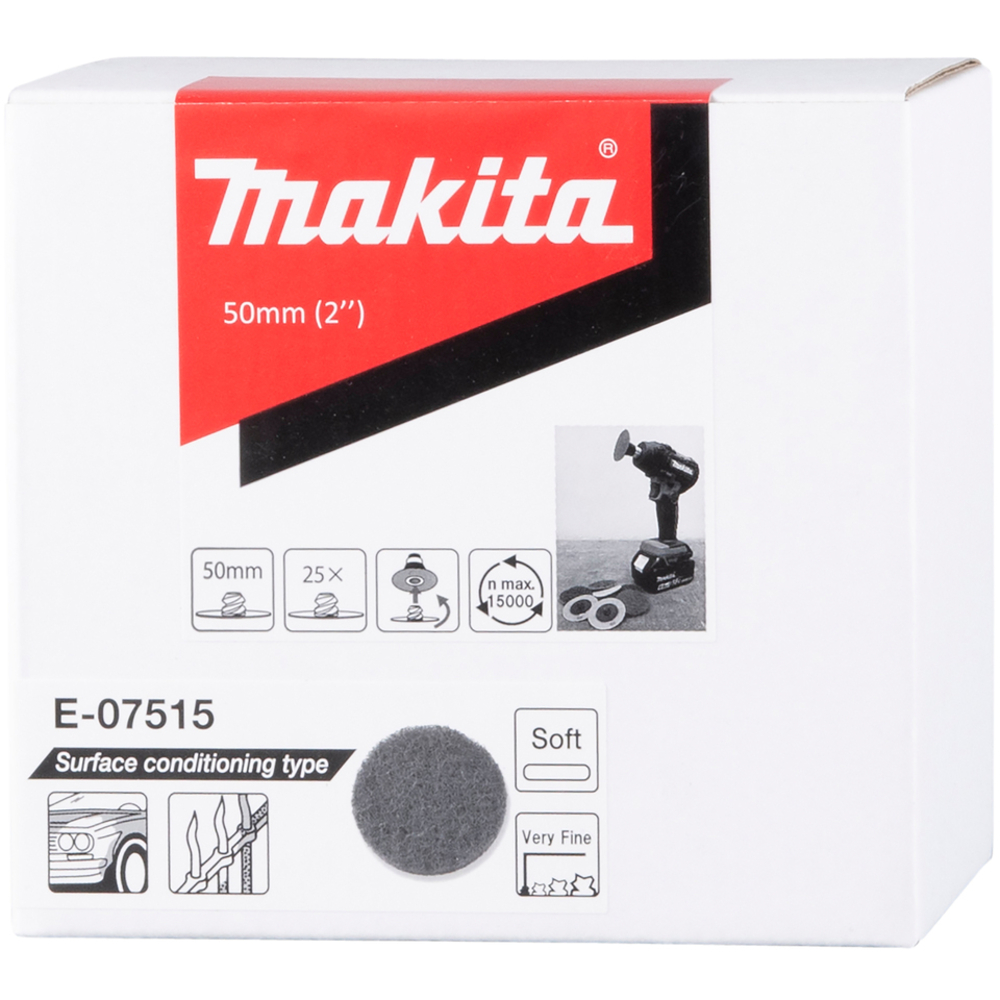 DISQUE NON TISSE DISC 50MM TRES FIN DOUX - MAKITA - E-07515