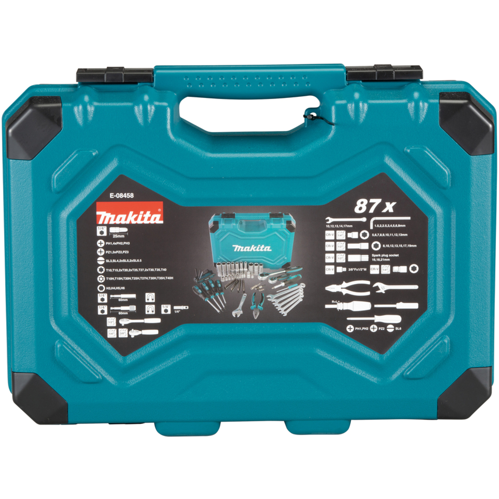 COFFRET OUTILLAGE À MAIN 87 PCS - MAKITA - E-08458