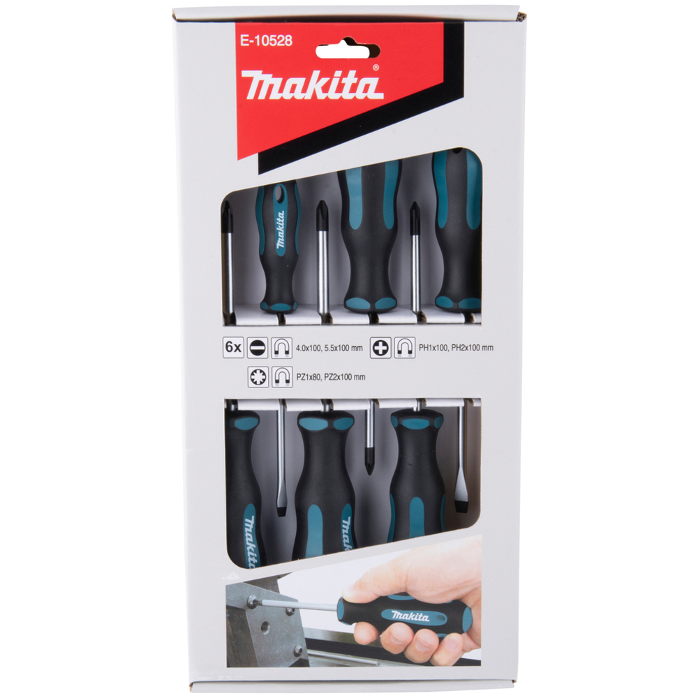 JEU DE TOURNEVIS 2SL+2PH+2PZ - MAKITA - E-10528
