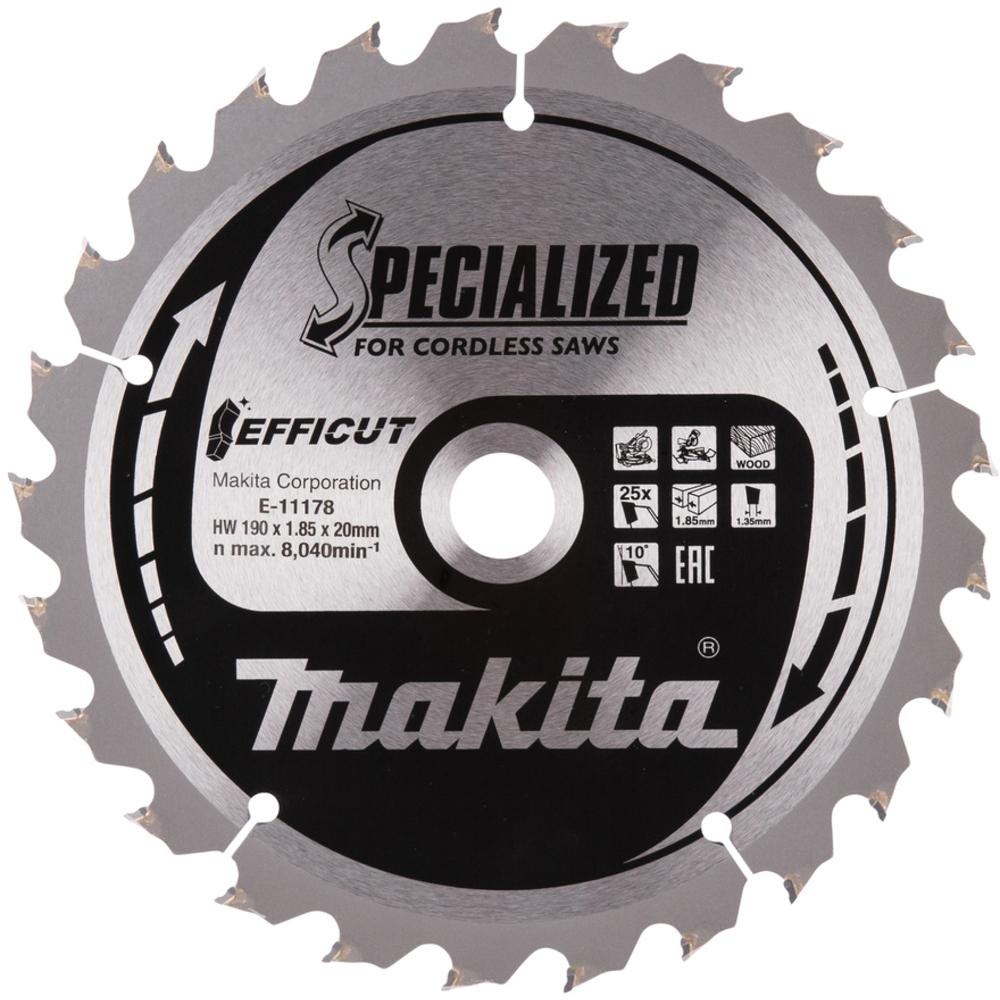 LAME EFFICUT BOIS 190x20MM 25D - MAKITA - E-11178
