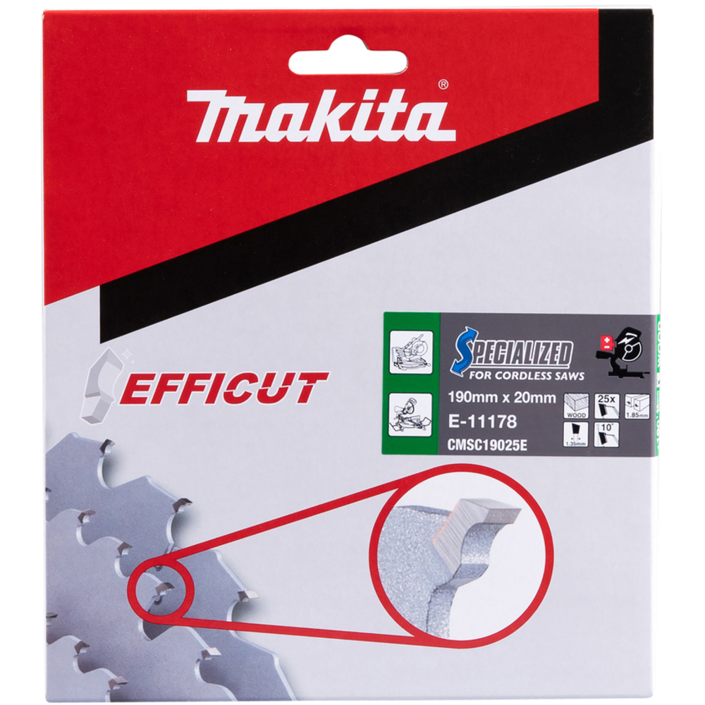 LAME EFFICUT BOIS 190x20MM 25D - MAKITA - E-11178