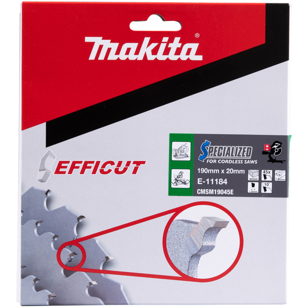 LAME EFFICUT BOIS 190x20MM 45D - MAKITA - E-11184
