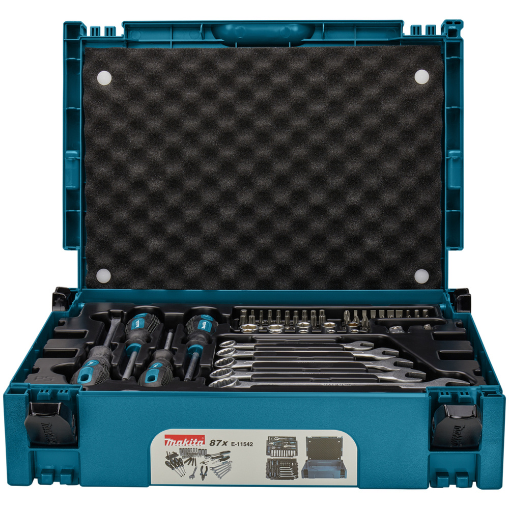 Coffret 87 outils à main en coffret MAKPAC - MAKITA - E-11542