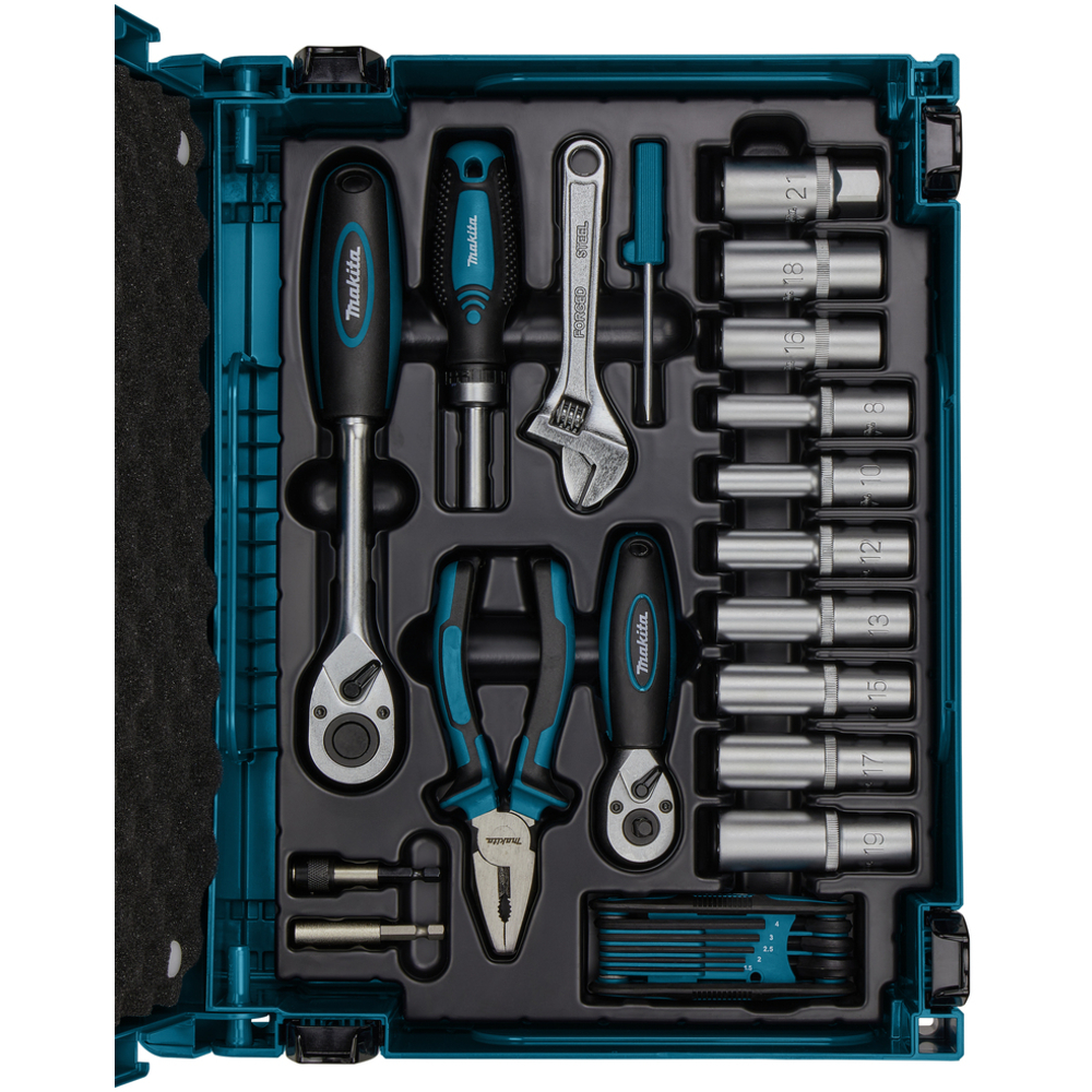 Coffret 87 outils à main en coffret MAKPAC - MAKITA - E-11542
