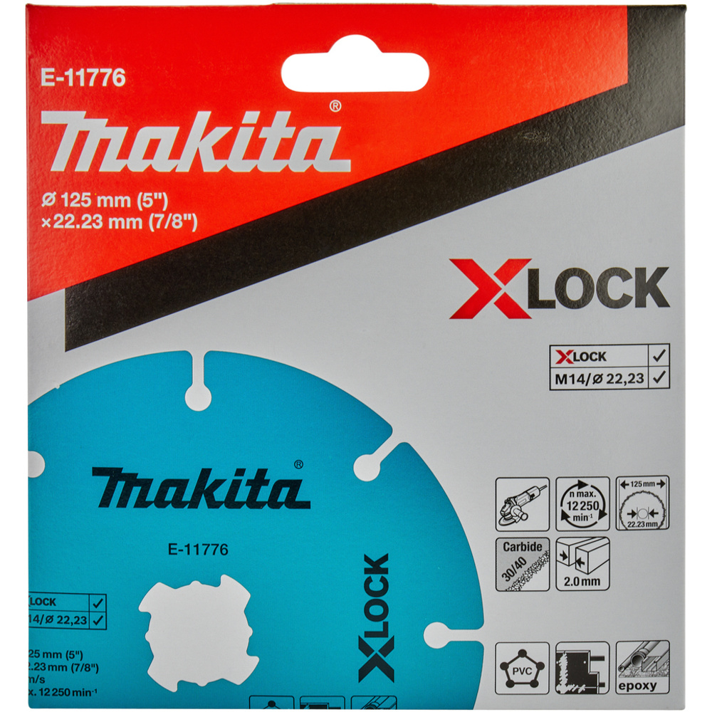 DISQUE DIAMANT X-LOCK 125MM CARBURE DE TUNGSTENE - MAKITA - E-11776