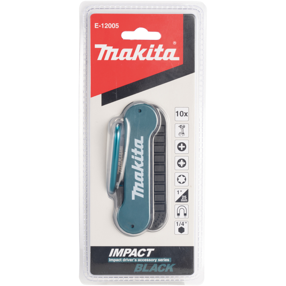 COFFRET 10 EMBOUTS IMPACT BLACK - MAKITA - E-12005