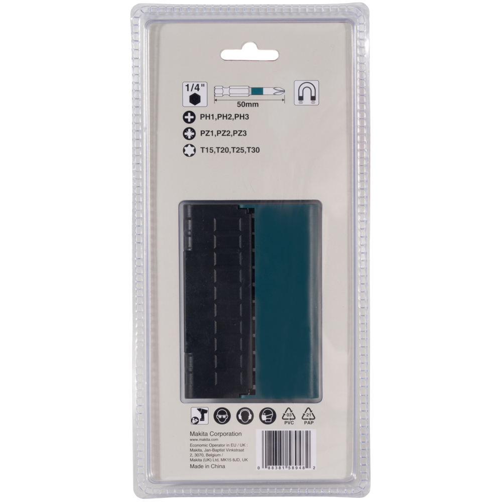 Coffret 10 d'embouts 50 mm IMPACT BLACK - MAKITA - E-12011