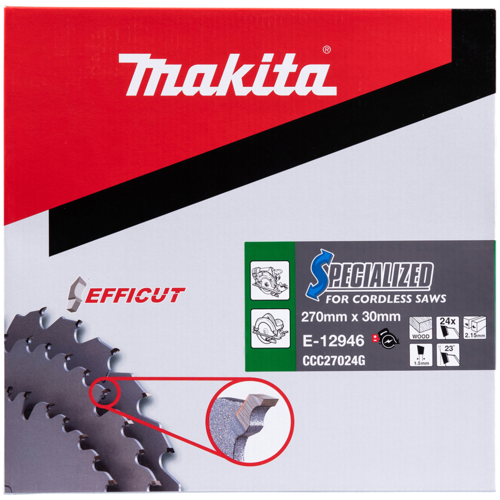 LAME CARB EFFICUT 270X30MM 24D - MAKITA - E-12946